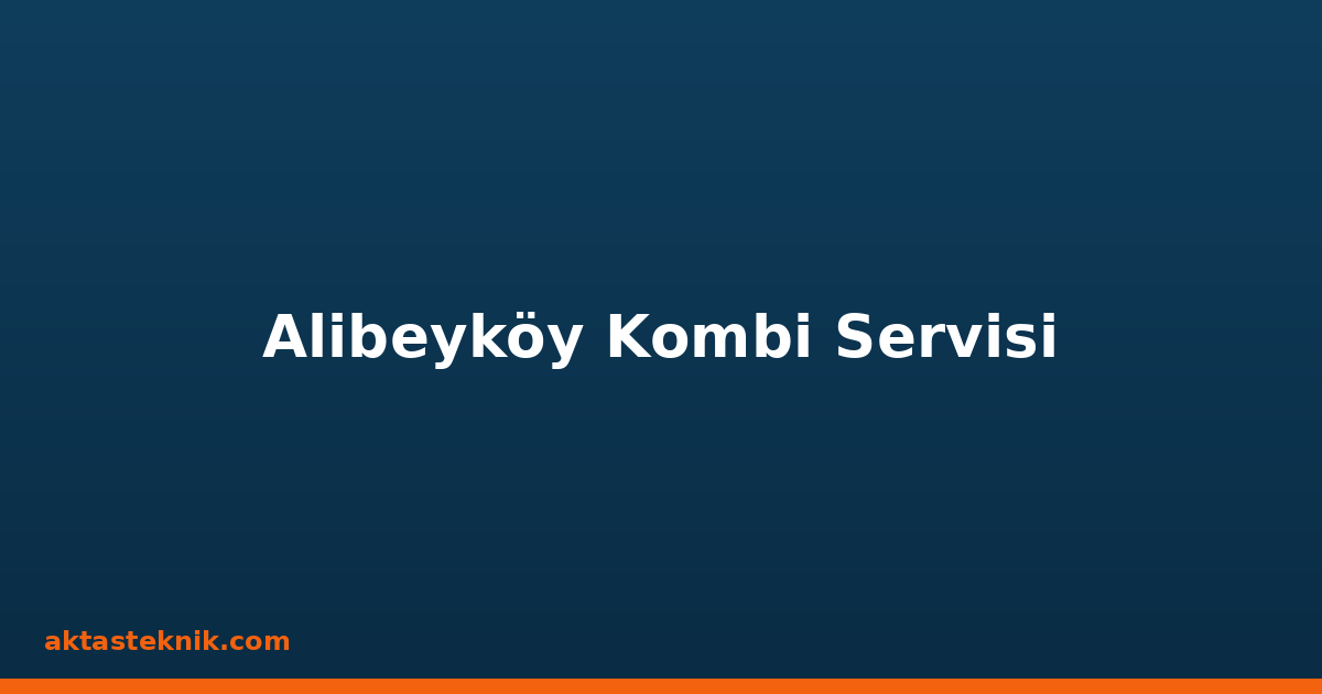 Alibeyköy Kombi Servisi